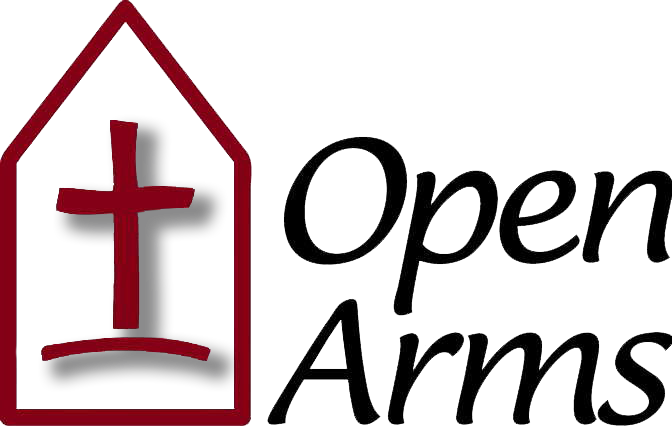 Open Arms Logo - Cross (672x431), Png Download
