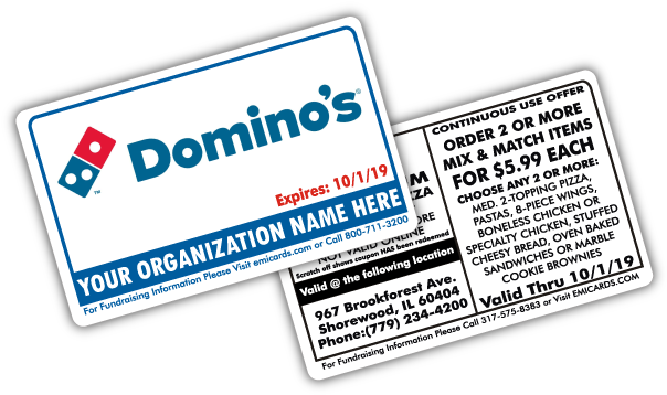 Domino's Pizza Cards - Colorfulness (612x377), Png Download