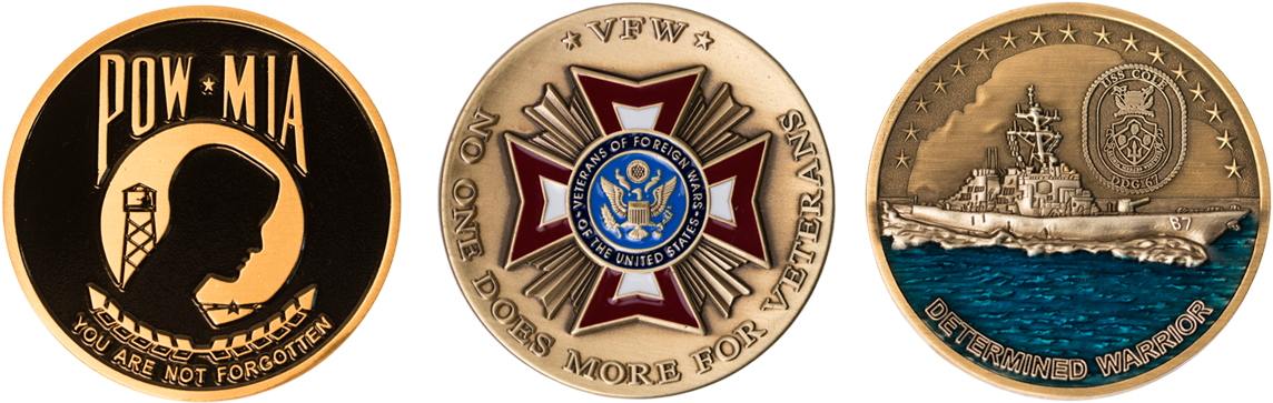 Array 1 Vfw - Pow Mia Logo Note Cards (pk Of 20) (1144x363), Png Download