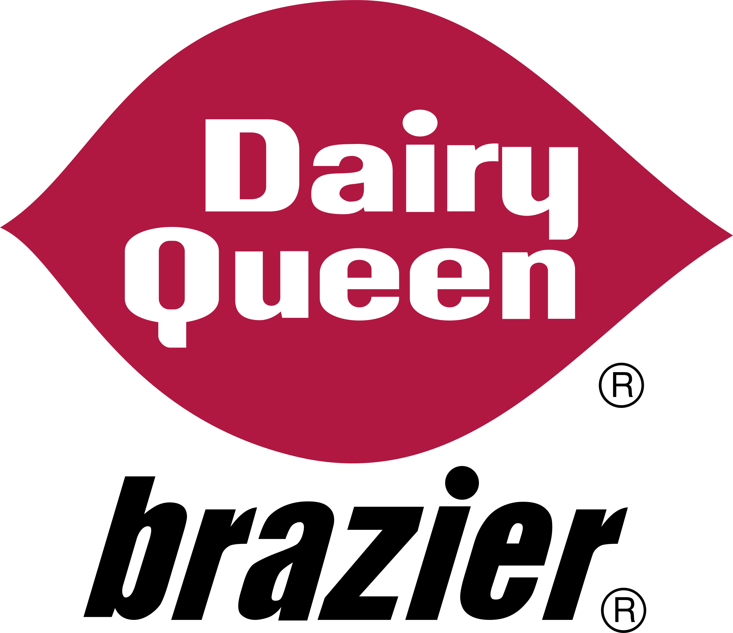 Dairy Queen Brazier Logo Png Transparent - Dairy Queen Logo 1960 (2400x2075), Png Download