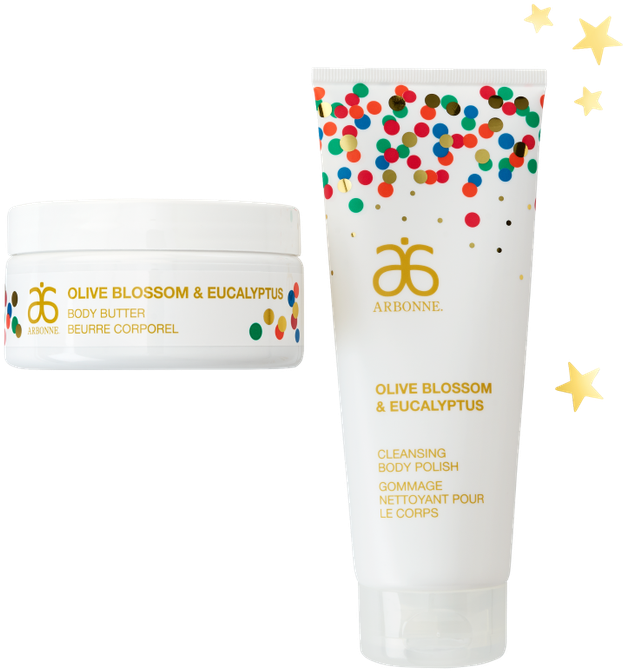 Olive Blossom & Eucalyptus Gift Set - Arbonne Olive Blossom And Eucalyptus Gift Set (666x700), Png Download