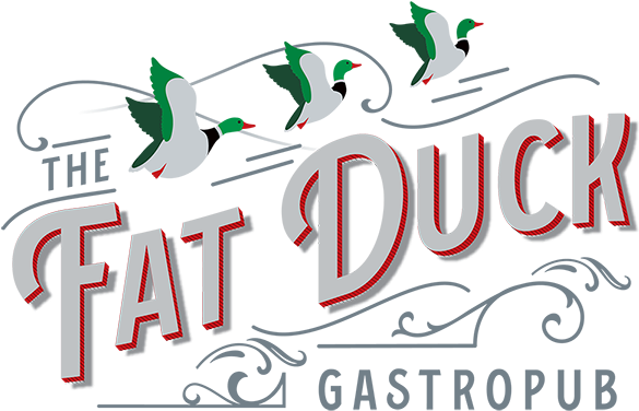The Fat Duck Logo, Flying Ducks - Duck (614x417), Png Download