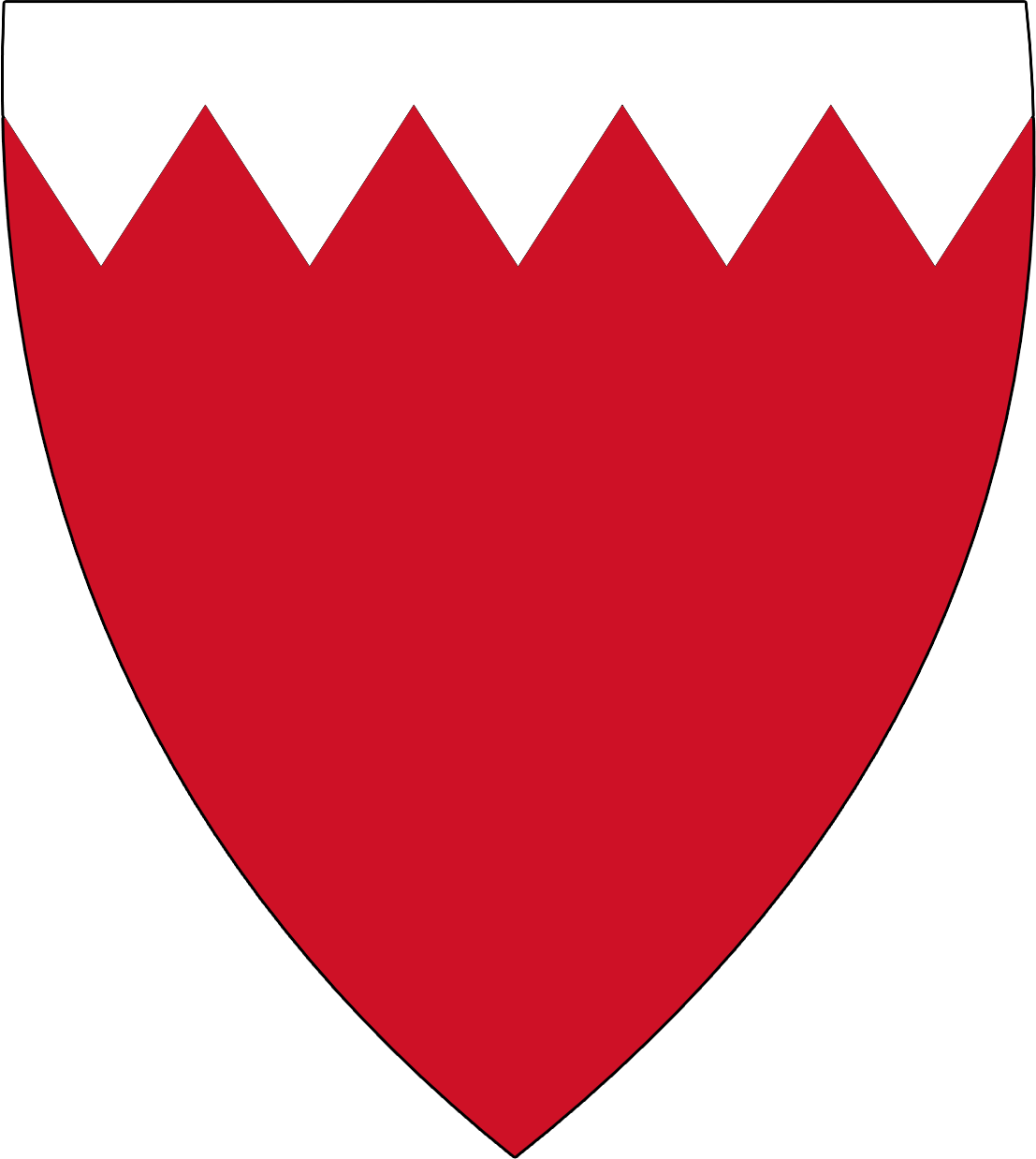 Arms Of Bahrain - Coat Of Arms Of Bahrain (1107x1238), Png Download