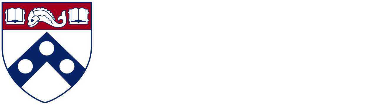 University Of Pennsylvania Logo White (1293x356), Png Download