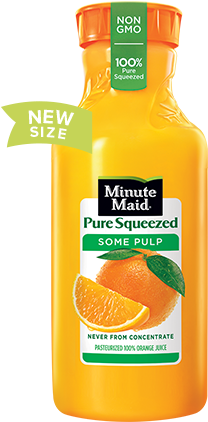 Pure Squeezed Some Pulp Orange Juice - Minute Maid Orange Juice No Pulp (270x480), Png Download