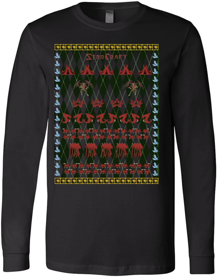 Starcraft Zerg Ugly Christmas Sweater - Zerg Starcraft Christmas Sweater (1000x1000), Png Download