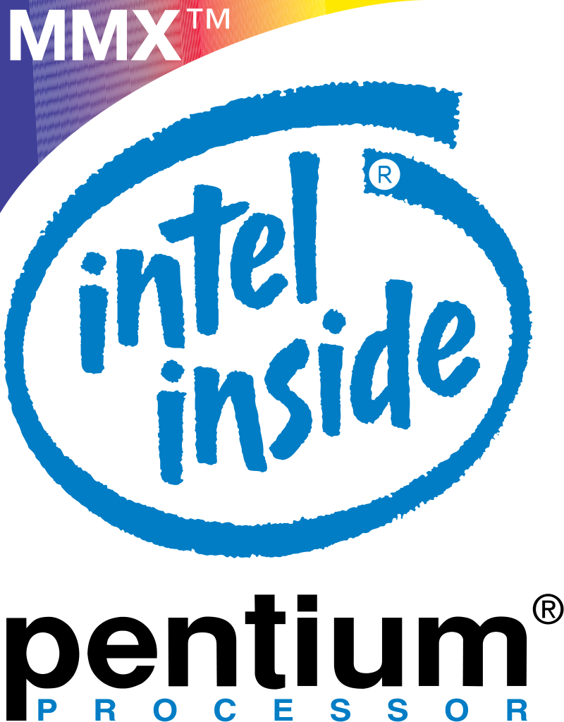 Intel Pentium Mmx Processor Logo - Mmx Intel Inside Pentium Processor (800x1024), Png Download