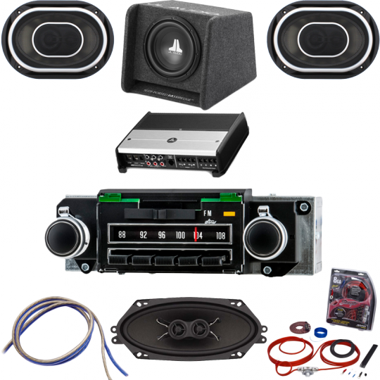 1970 Chevelle/camaro/nova Radio With Bluetooth Jl Audio - Audio System For Classic Cars (540x540), Png Download