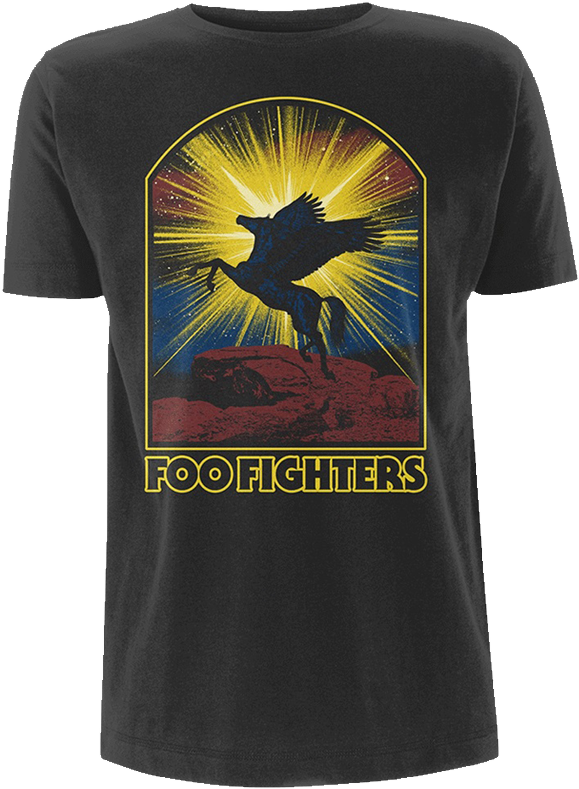Foo Fighters - Winged Horse - Foo Fighters - Horse (donna Tg. S) (1000x1000), Png Download