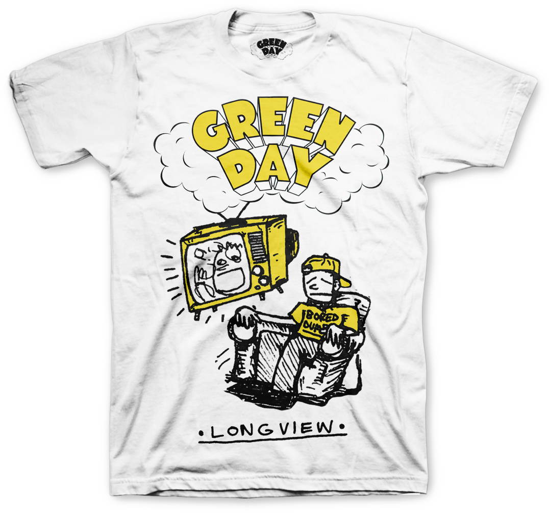 Longview T-shirt Green Day Store Green Day Shirt, Green - Vintage Cher T Shirt (1100x1100), Png Download