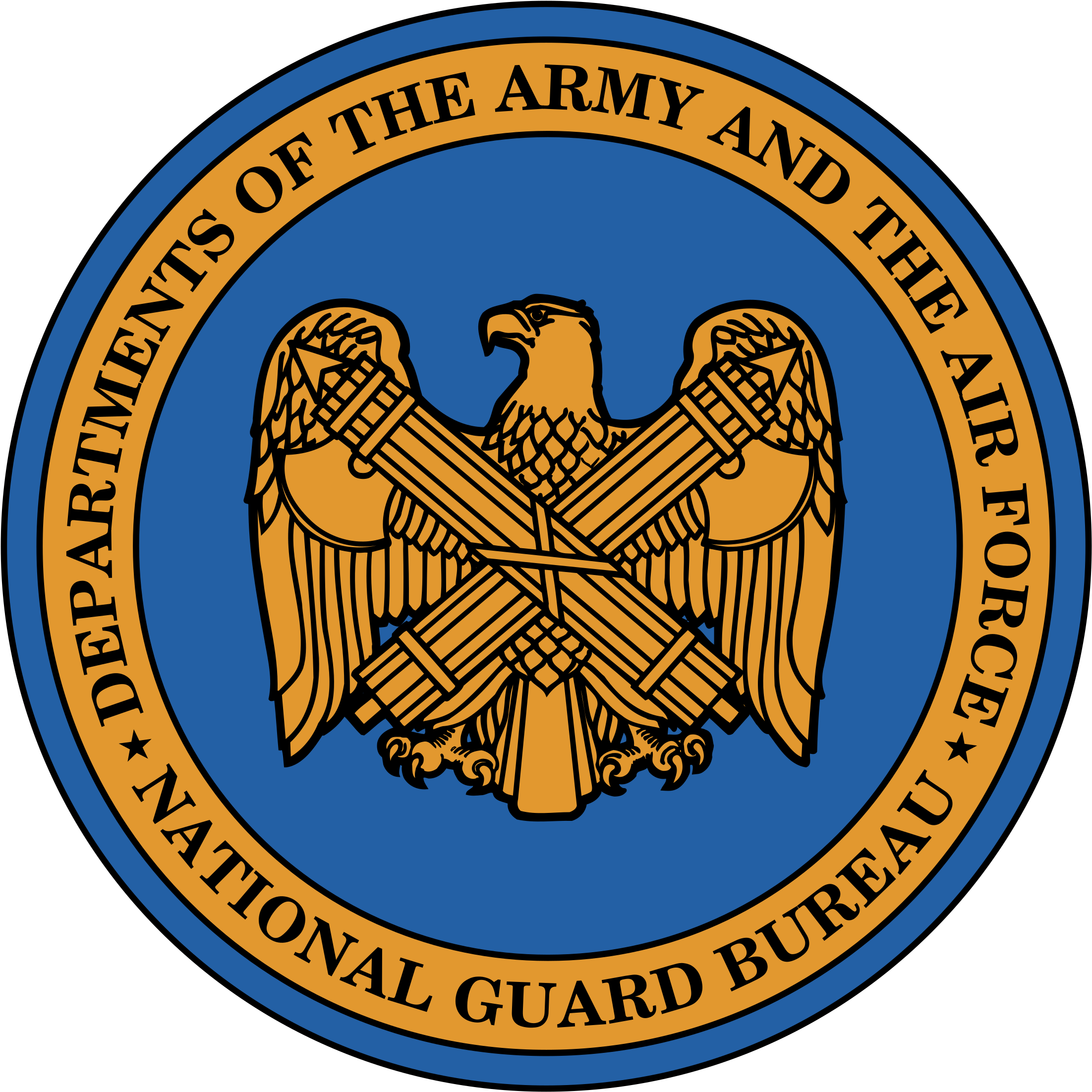 National Guard Bureau Logo Png Transparent - Department Of The Army And Air Force National Guard (2400x2400), Png Download