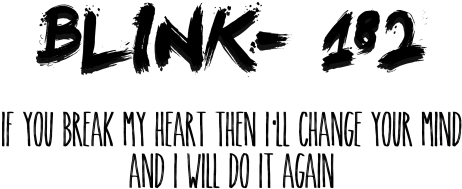 Transparentshitcakes - Blink 182 (500x273), Png Download