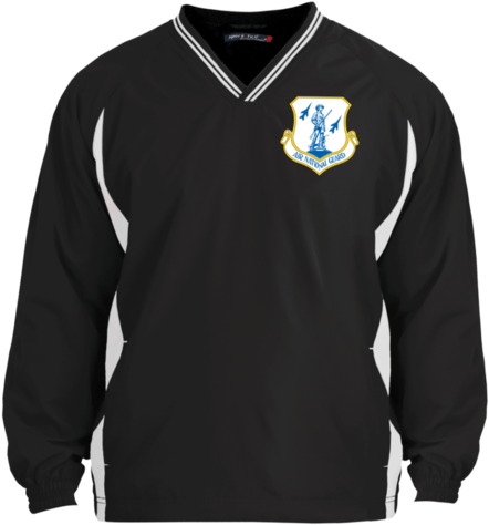Air National Guard Logo Vneck Windshirt - Join Or Die. White Text. | Men's Tipped V-neck Windshirt (480x480), Png Download