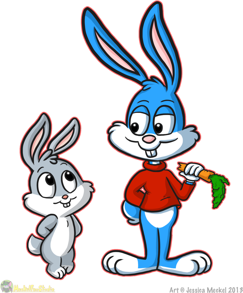 Don 39 T Starve By Meckelfoxstudio On Deviantart - Tiny Toon Bugs Bunny (1024x1288), Png Download