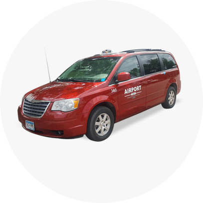 Airport Taxi Van - Taxicab (407x407), Png Download