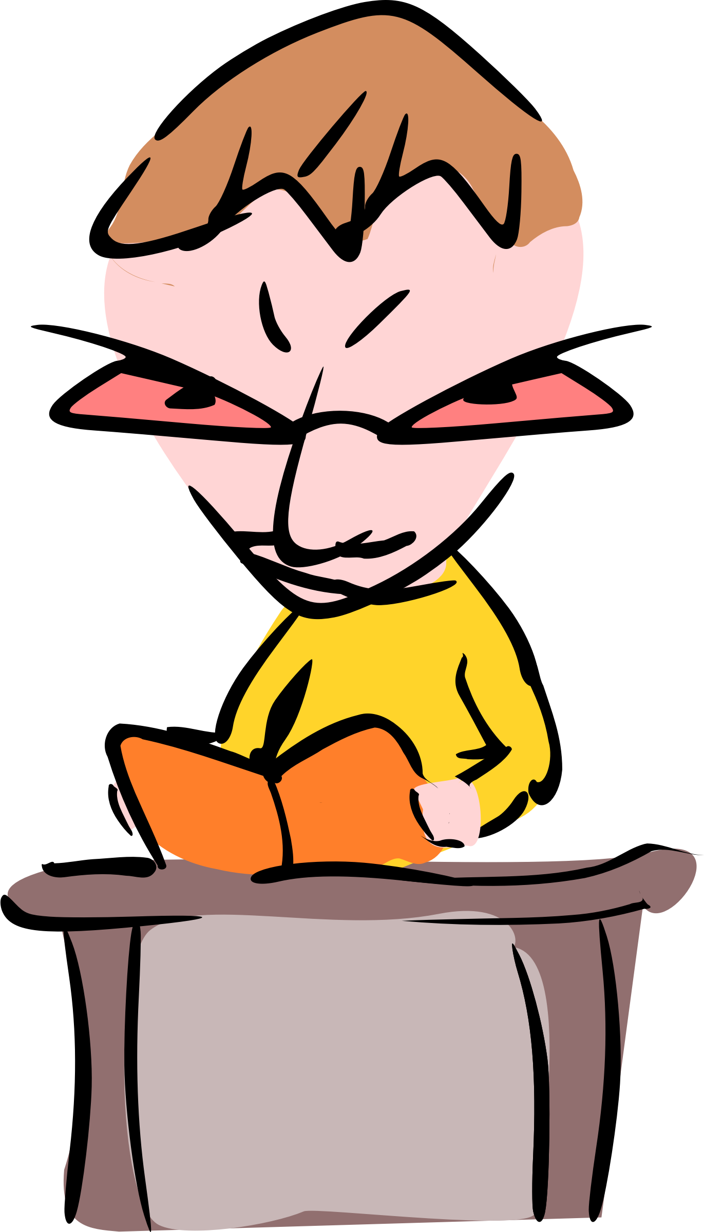 This Free Icons Png Design Of Reading Boy (1371x2400), Png Download