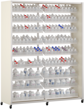 High-density Storage For The Fastest Moving Medications - Shelf (318x400), Png Download