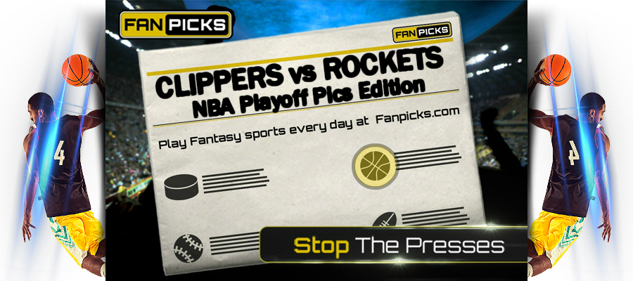 Los Angeles Clippers Vs Houston Rockets 5/6/15 Nba - Baseball (900x400), Png Download
