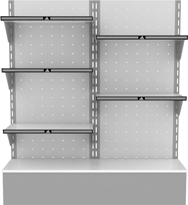 2 Way - Shelf (2048x733), Png Download