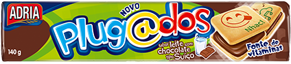Adria Plugados Quadrado Chocolates Rec - Biscoito Recheado Adria Plugados (460x580), Png Download