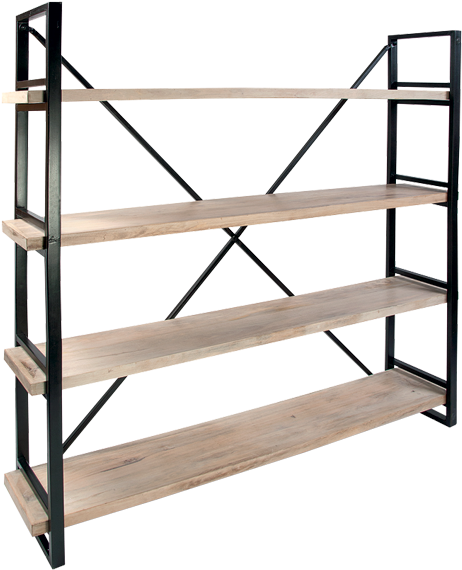 Loft High Shelving Unit - Industrial Style Shelving Nz (900x670), Png Download