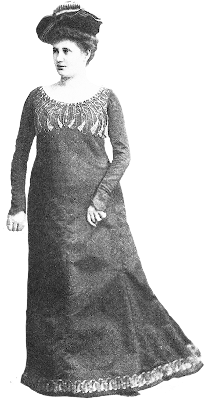 Evening Dress Victorian Dress Reform - Victorian Dress Reform (419x827), Png Download