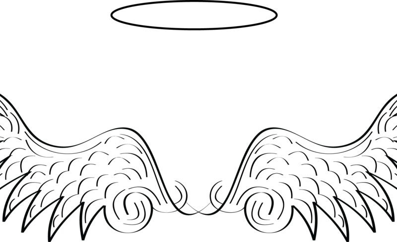 Charming Ideas Angel Wing Pictures Clip Art (800x489), Png Download