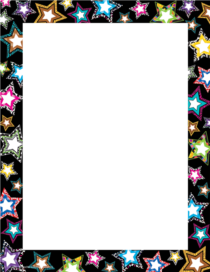 Fancy Stars Computer Paper - Technology Clipart Frames Png (900x900), Png Download