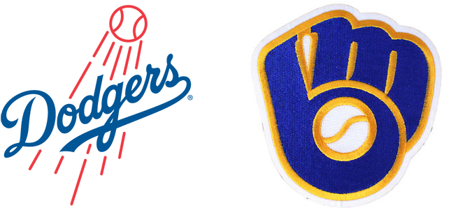 Dodgers And Brewers Logo - Dodgers Vs Giants 2018 (660x337), Png Download
