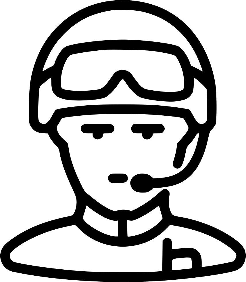 Soldier Helmet Human Avatar Glasses Radio Comments - Soldier Avatar (856x980), Png Download