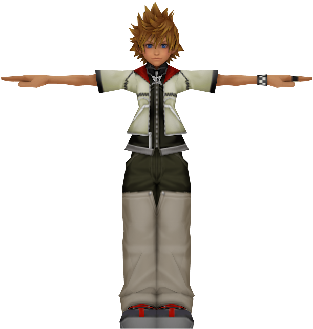 Download Zip Archive - Roxas Kingdom Hearts (750x650), Png Download