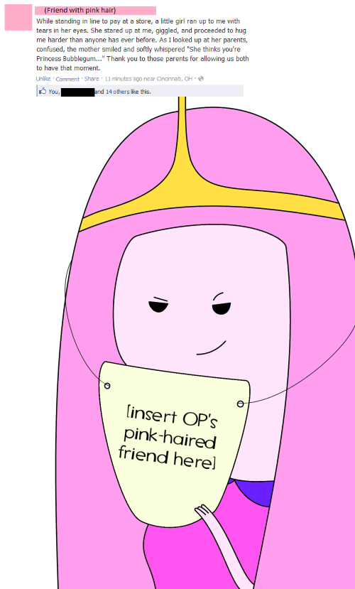 She Was Princess Bubblegum All Along - Princess Bubblegum Memes (500x829), Png Download