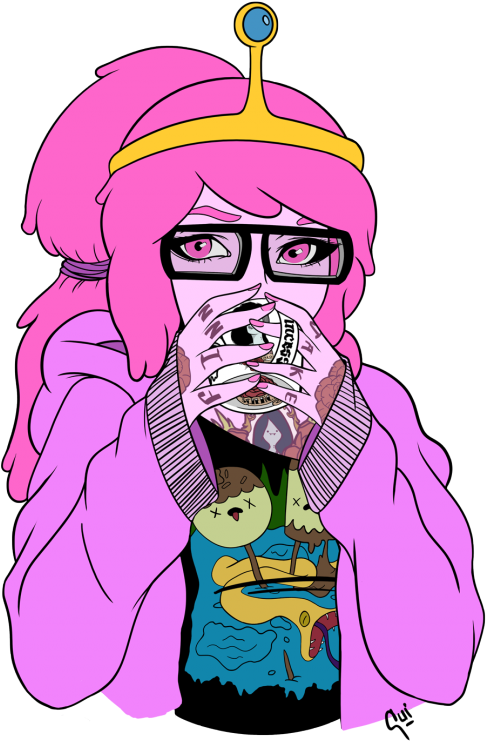Princess Bubblegum Portrait By Guiganoide Features - Marcel Lee X Princess Bubblegum (540x764), Png Download