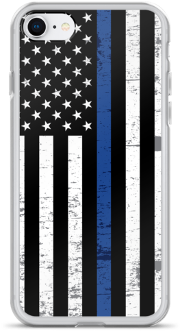 Thin Blue Line Flag Iphone Case - Flag Of The United States (600x600), Png Download