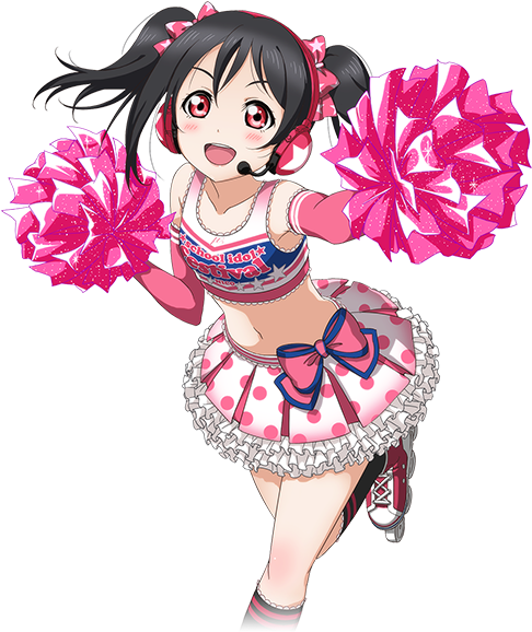 矢澤 やざわ 日香 にこ - Nico Cheerleader Transparent (1000x600), Png Download