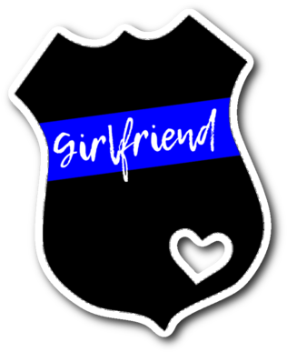 Girlfriend Thin Blue Line Badge Vinyl Decal Sticker - Find Your Fire: Blank Lined Journal - 6x9 - Motivational (480x480), Png Download