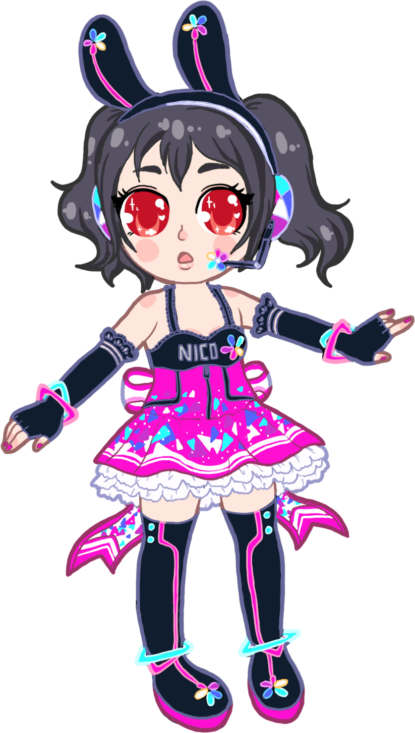 Nico Yazawa Nico Nico Yazawa Fanart Nico Fanart Love - Cartoon (823x1454), Png Download