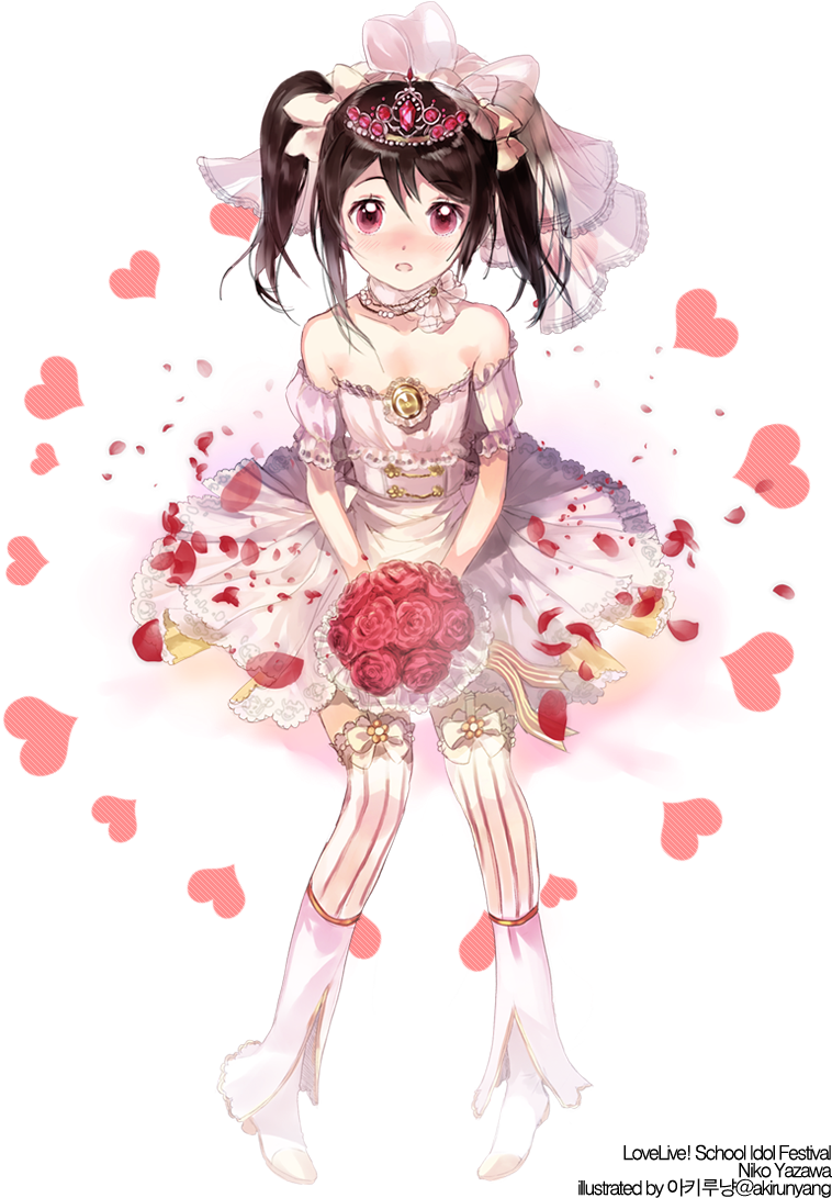 Image - Love Live! Yazawa Nico Wedding Dress Awakening Bride (800x1100), Png Download
