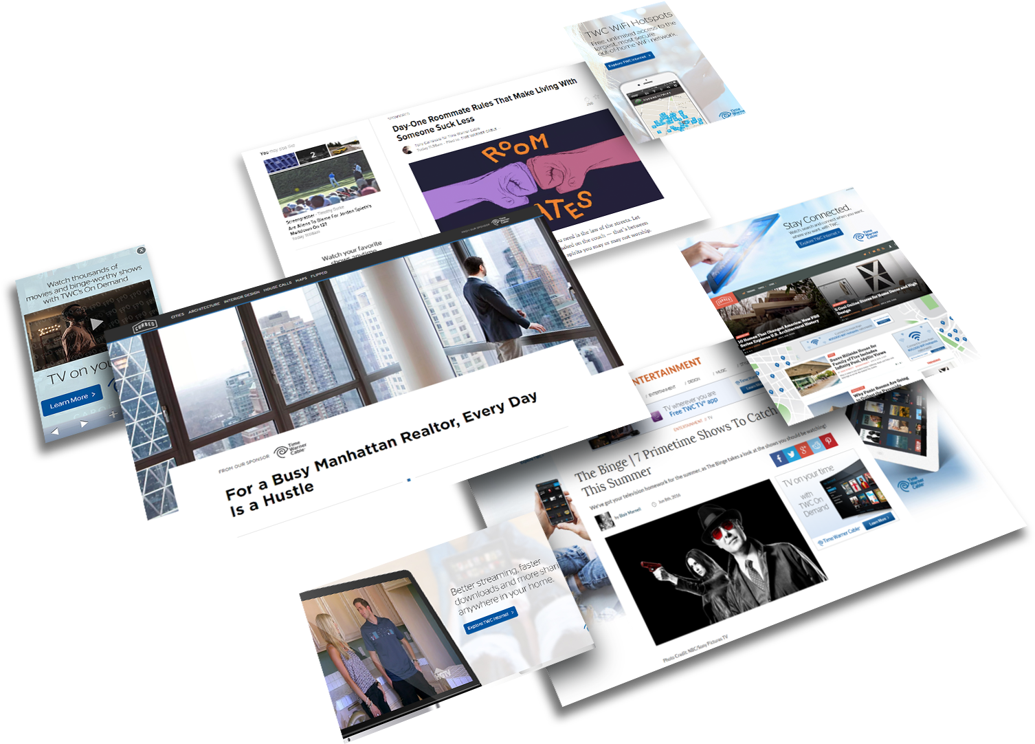 Worked Directly With Time Warner Cable's Media Agency - Time Warner Cable (1537x1126), Png Download