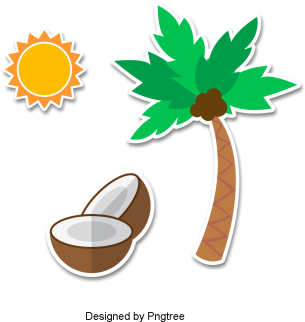 Delicious Coconut Creative Material Design, Coconut, - Coconut (360x360), Png Download