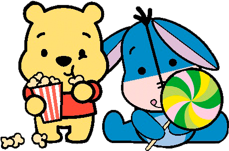 Pooh Turma Do Pohh Tigr&227o Leit&227o Io Mel Fundo - Cute Winnie The Pooh (519x337), Png Download