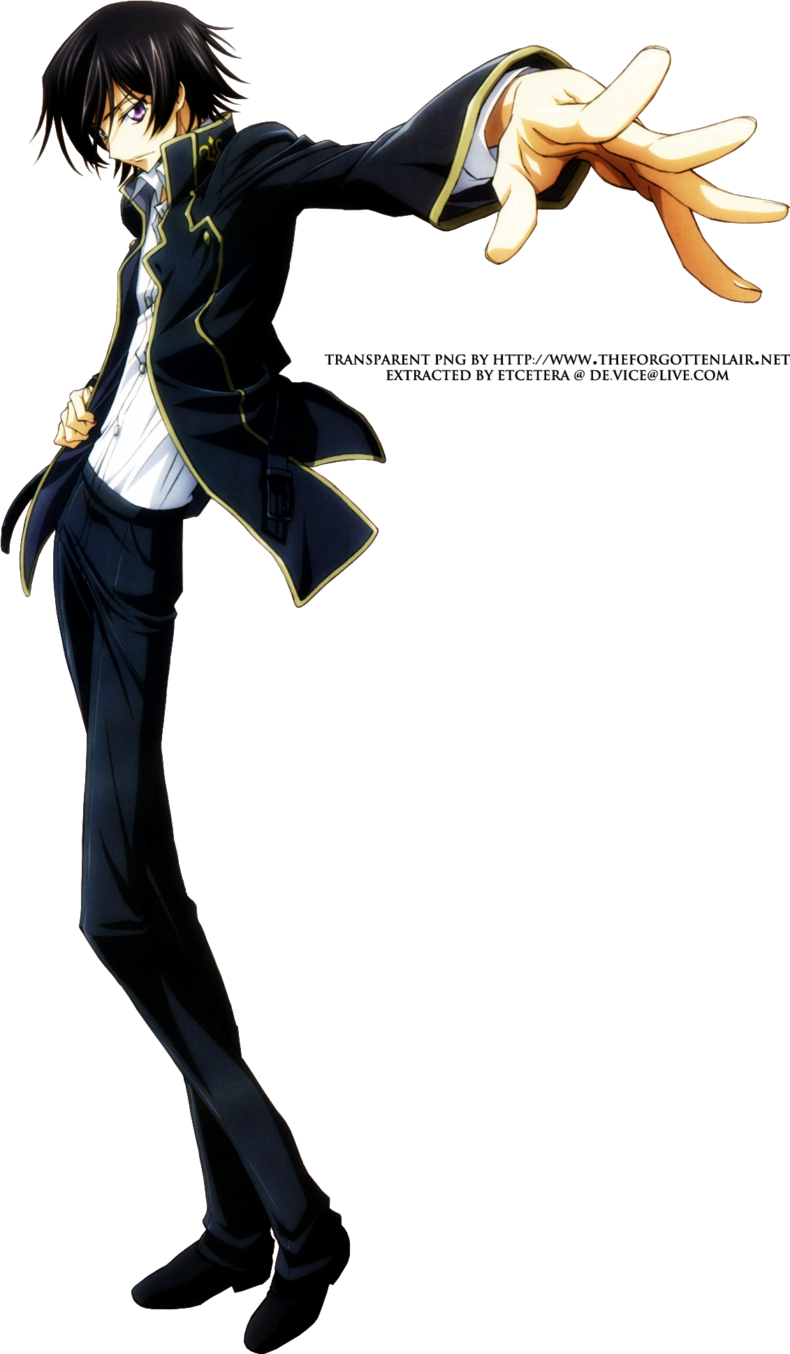 Http - //www - Theforgottenlair - Net/resource/png/69 - Png Lelouch Code Geass (1200x1967), Png Download
