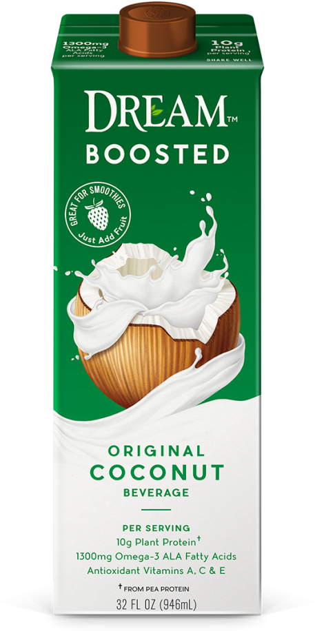 Original Coconut Beverage - Dream Boosted Coconut Original (1024x1024), Png Download