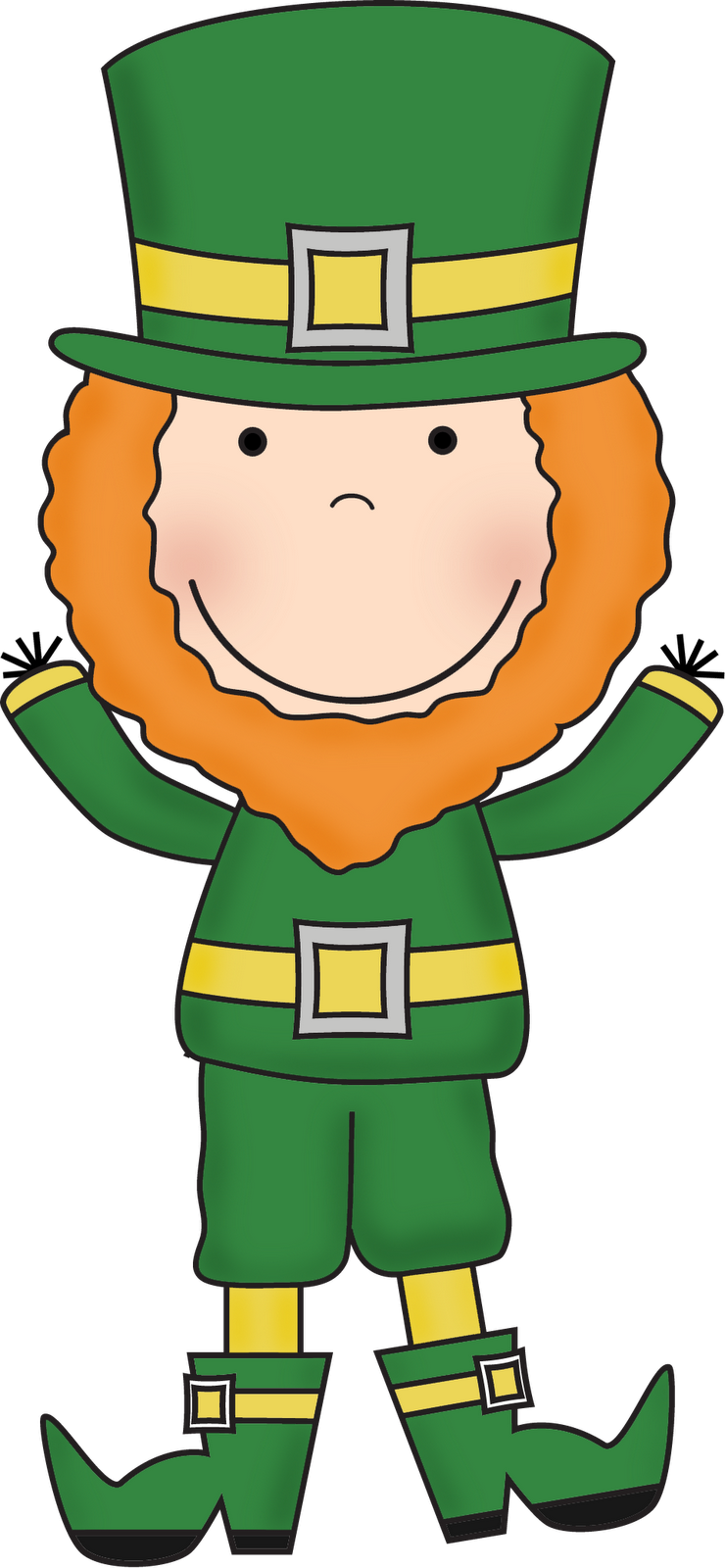 Leprechaun Face Clipart - Clipart Leprechaun (740x1600), Png Download