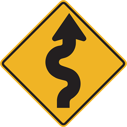 Winding Road - Oamaru (500x499), Png Download