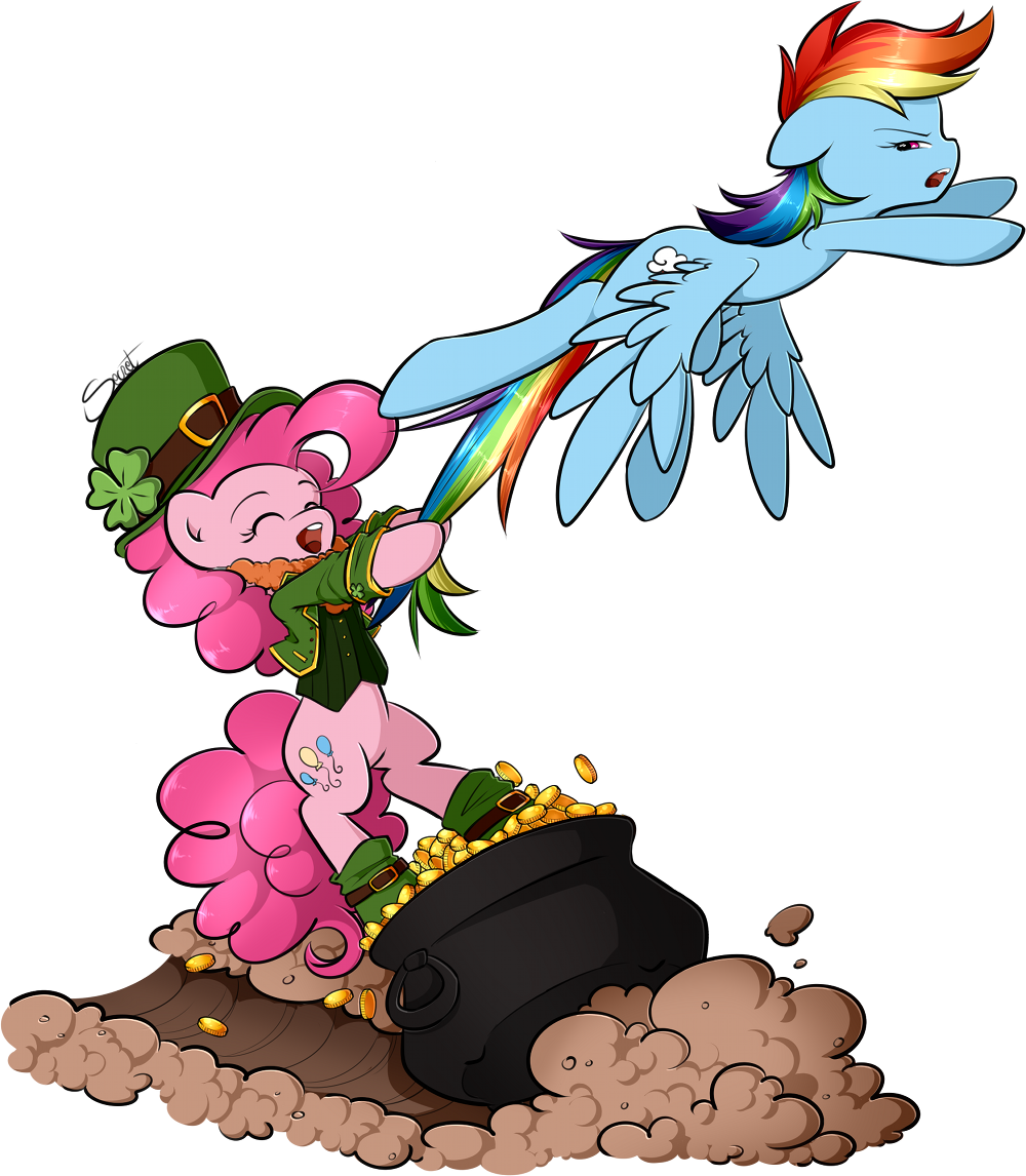 Secret-pony, Funny, Leprechaun, Pinkie Pie, Pot Of - Leprechaun Mlp (1000x1146), Png Download