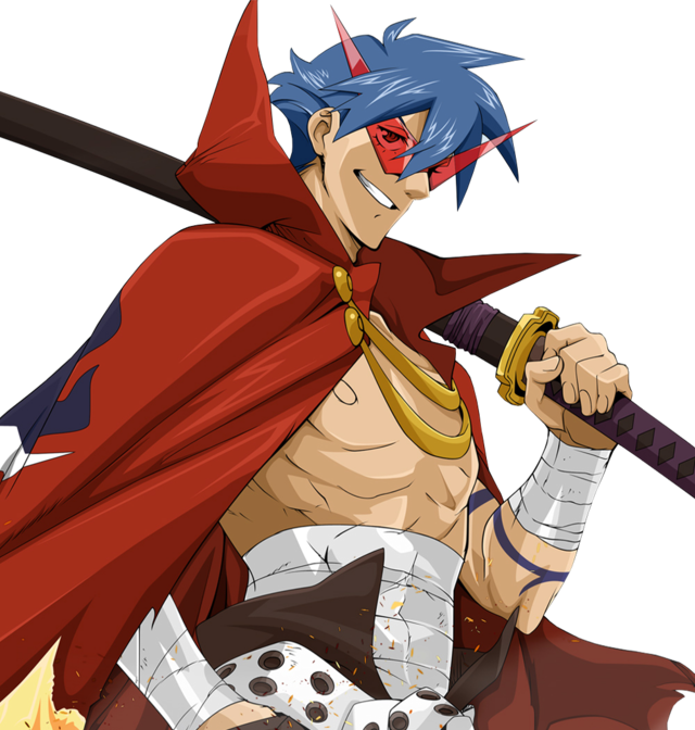 Kamina - Tengen Toppa Gurren Lagann 3 (640x672), Png Download