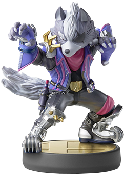 His Design Is Based On Star Fox Zero And Each Of His - Wolf Amiibo Smash Bros (500x537), Png Download