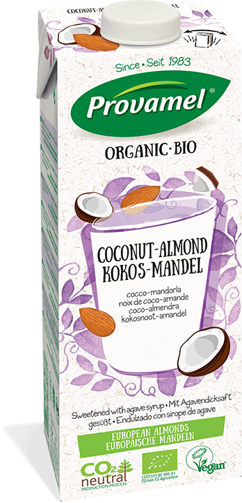 Coconut With Almond Drink - Provamel Organic Soya Milk Sweetened (348x724), Png Download