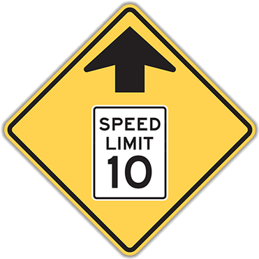 Road Warning Signs Amp Safety Signs Hall Signs - Speed Limit Sign (400x400), Png Download
